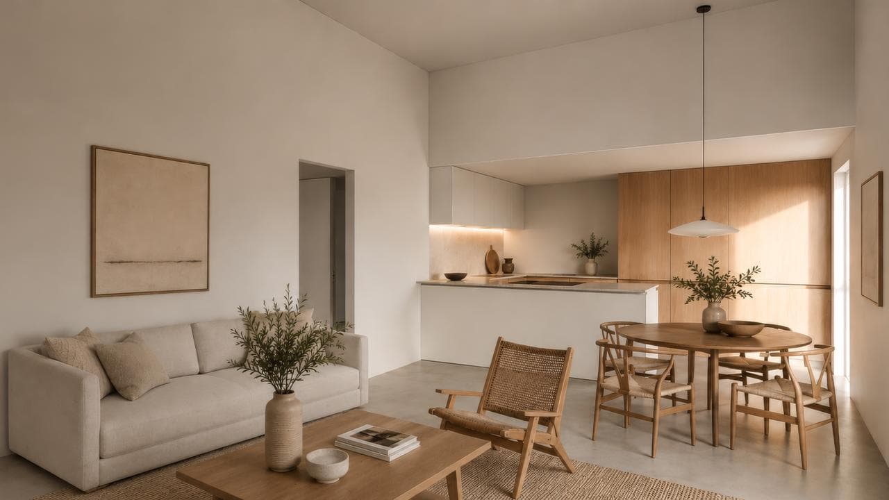Salón — 02 · Render final
